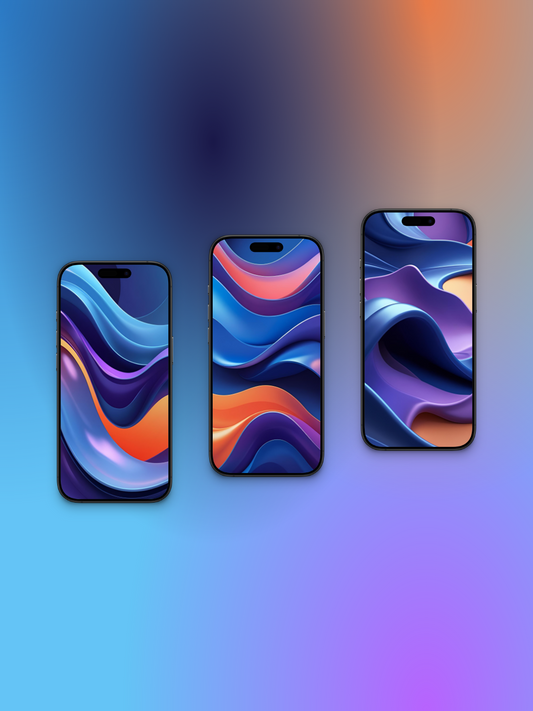 Ondas Abstractas | Pack 3 Wallpapers