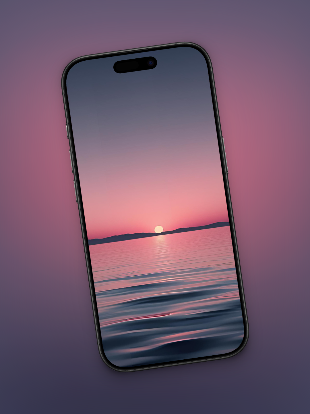 Degrado de atardecer rosa y azul marino | 10 Wallpapers Pack