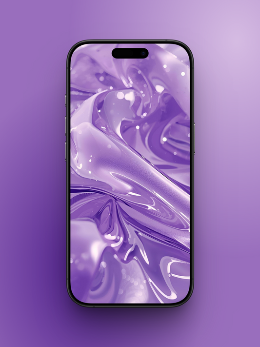 Violet Liquid Glass Wallpaper