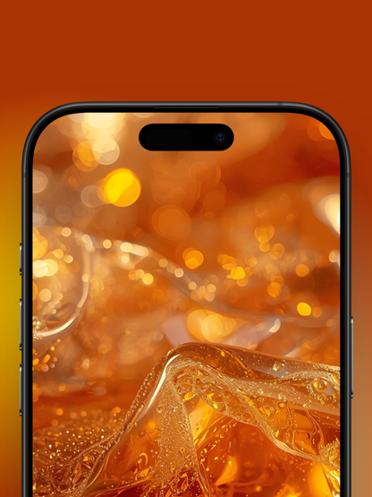 Honey Wallpaper Liquid Glass