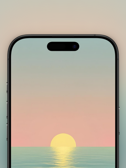 Sol Dorado y Mar | Wallpaper