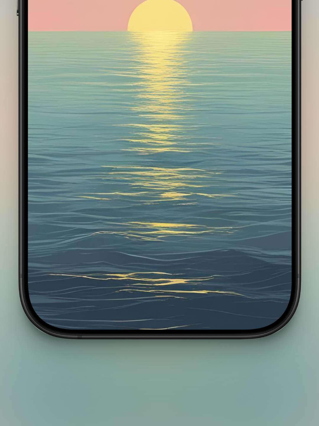 Sol Dorado y Mar | Wallpaper