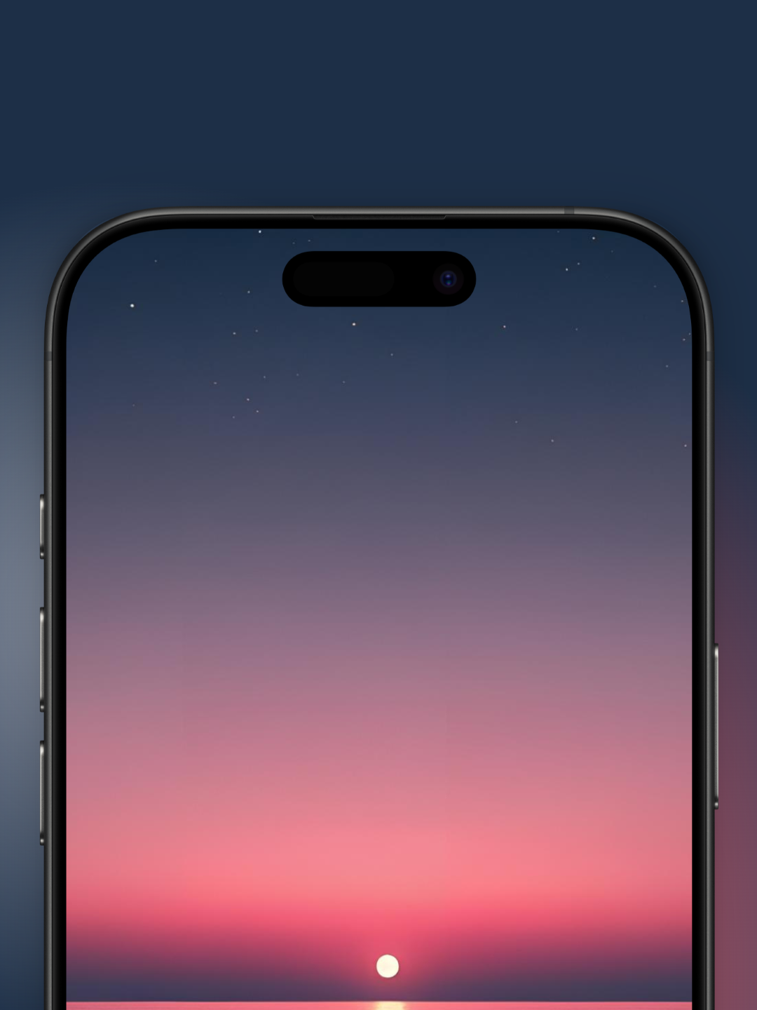 Degrado de un atardecer minimalista | Wallpaper