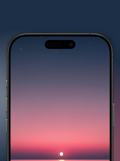 Degrado de un atardecer minimalista | Wallpaper