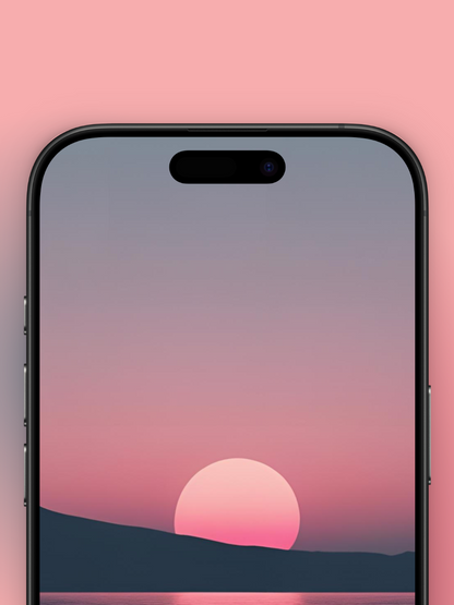 Atardecer en tonos oscuros y rosados | Wallpaper