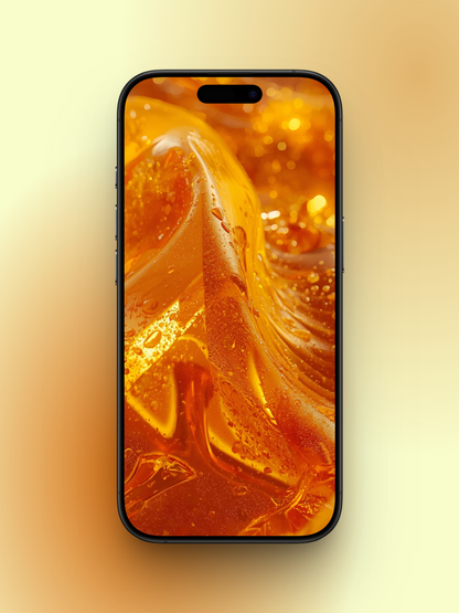 Honey Soft Wallpaper Liquid Glass