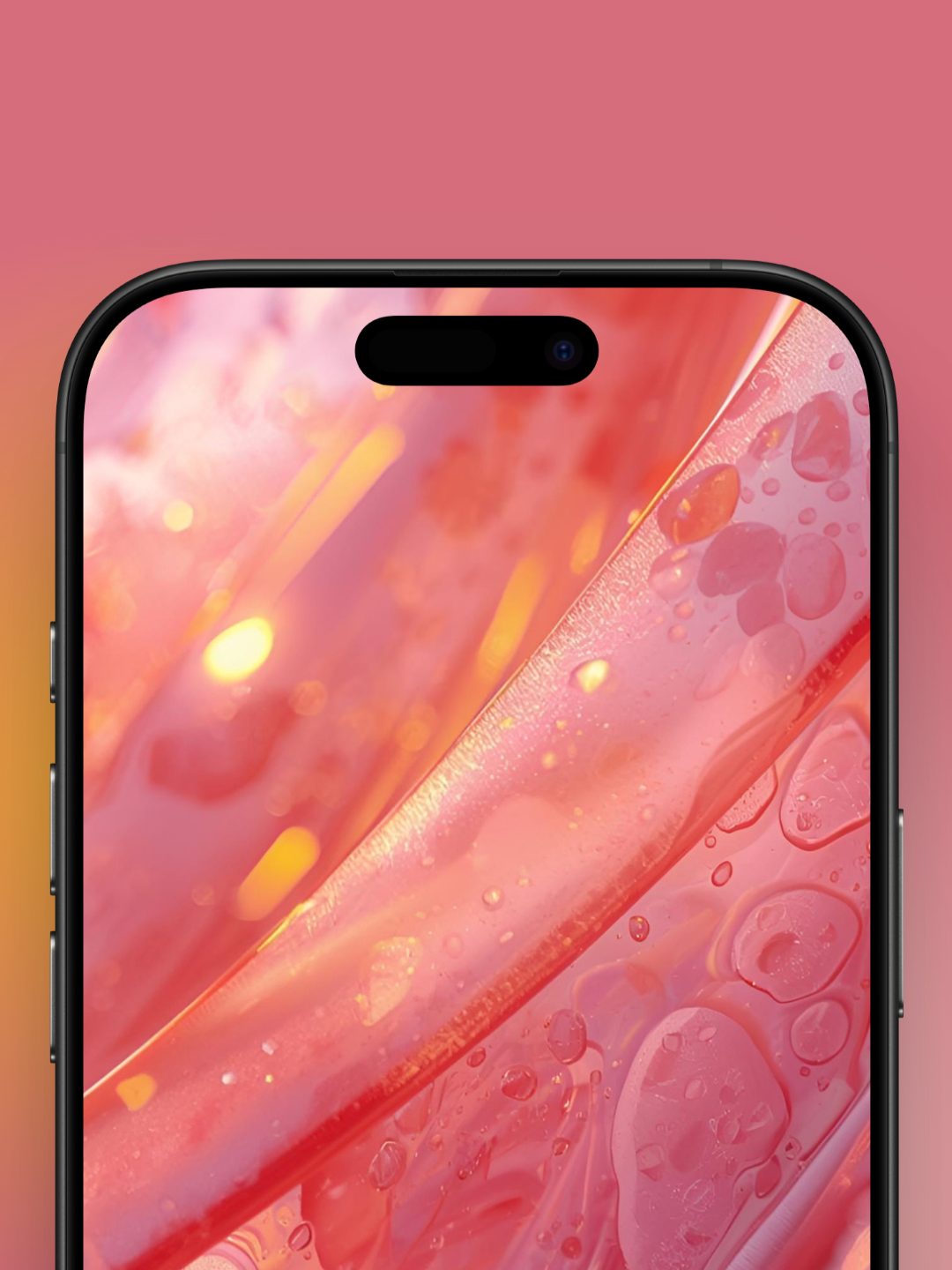 Orange Red Liquid Wallpaper HD