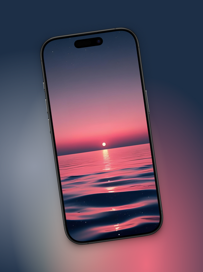 Degrado de un atardecer minimalista | Wallpaper