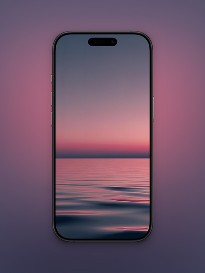 Degrado de atardecer rosa y azul marino | 10 Wallpapers Pack