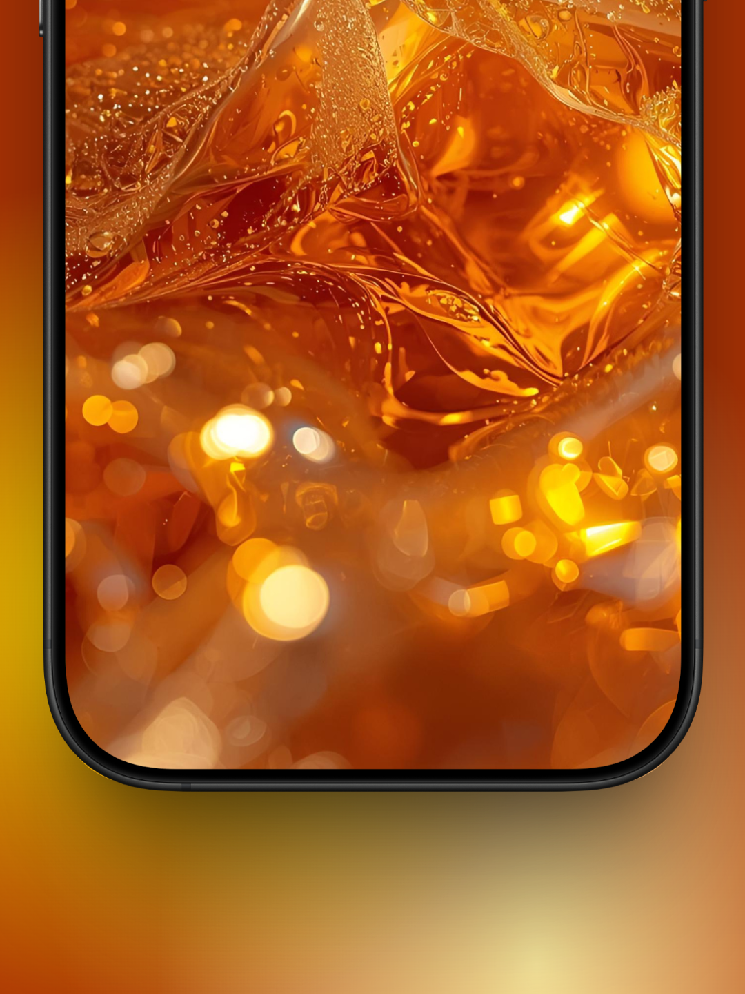 Honey Wallpaper Liquid Glass