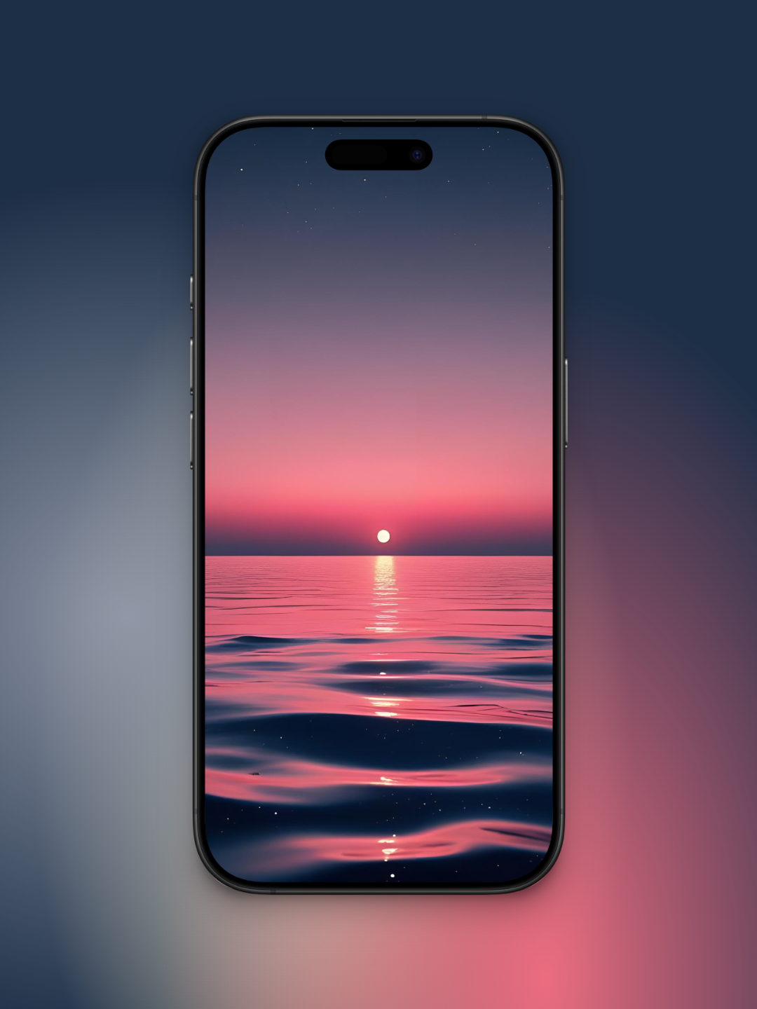 Degrado de un atardecer minimalista | Wallpaper