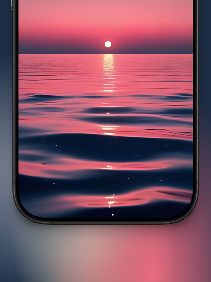 Degrado de un atardecer minimalista | Wallpaper