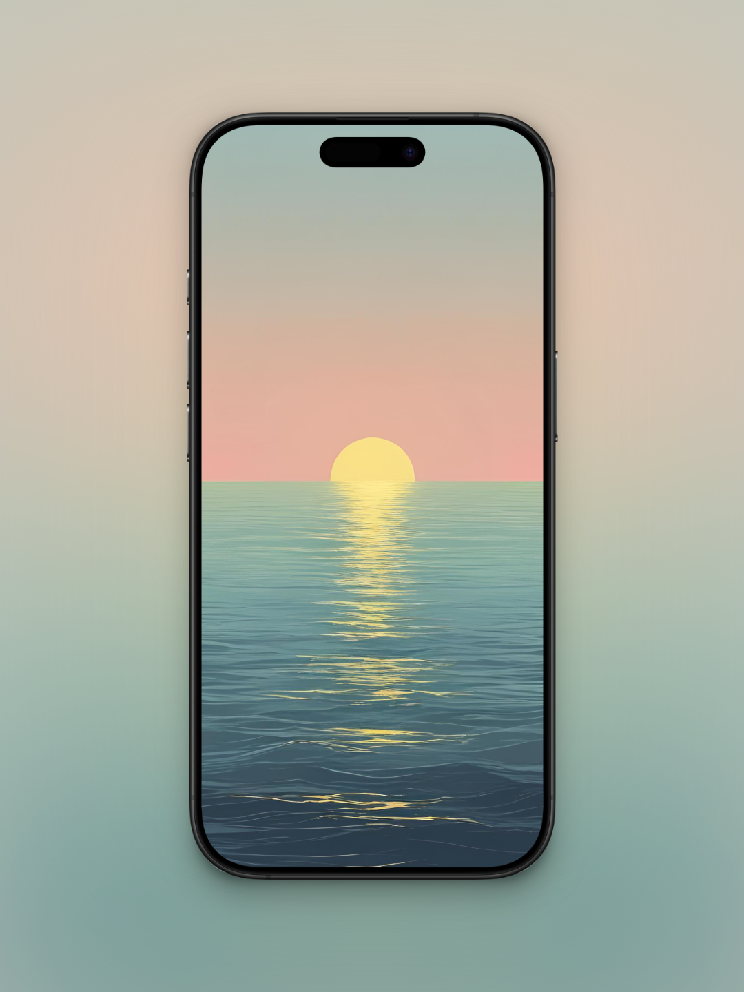 Sol Dorado y Mar | Wallpaper