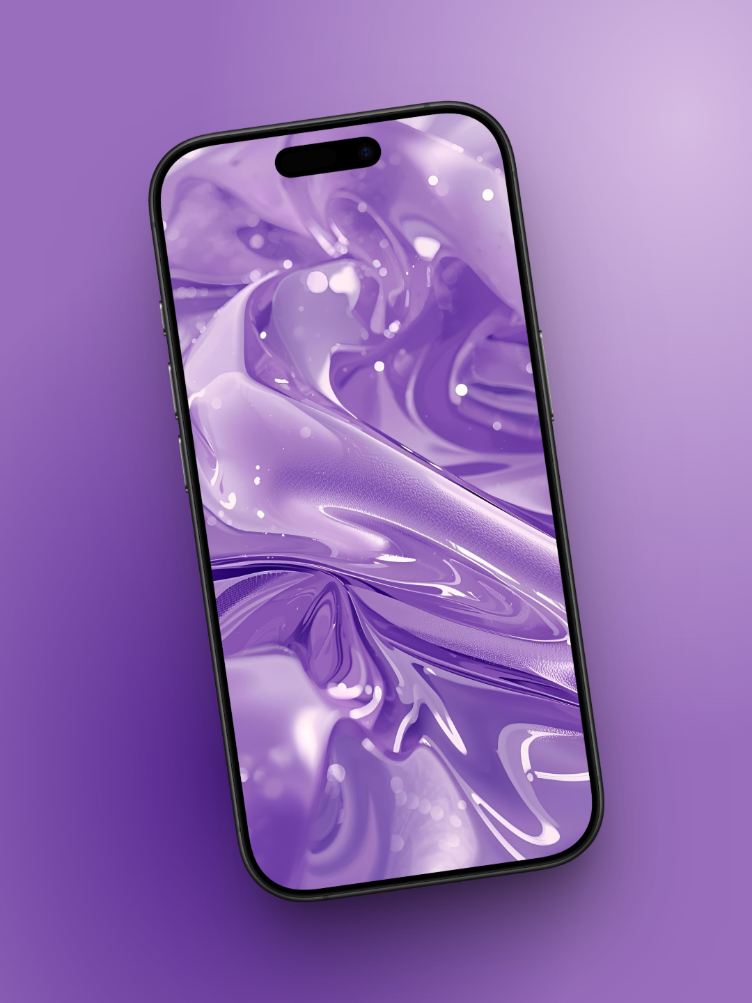 Violet Liquid Glass Wallpaper