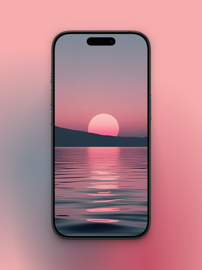 Atardecer en tonos oscuros y rosados | Wallpaper