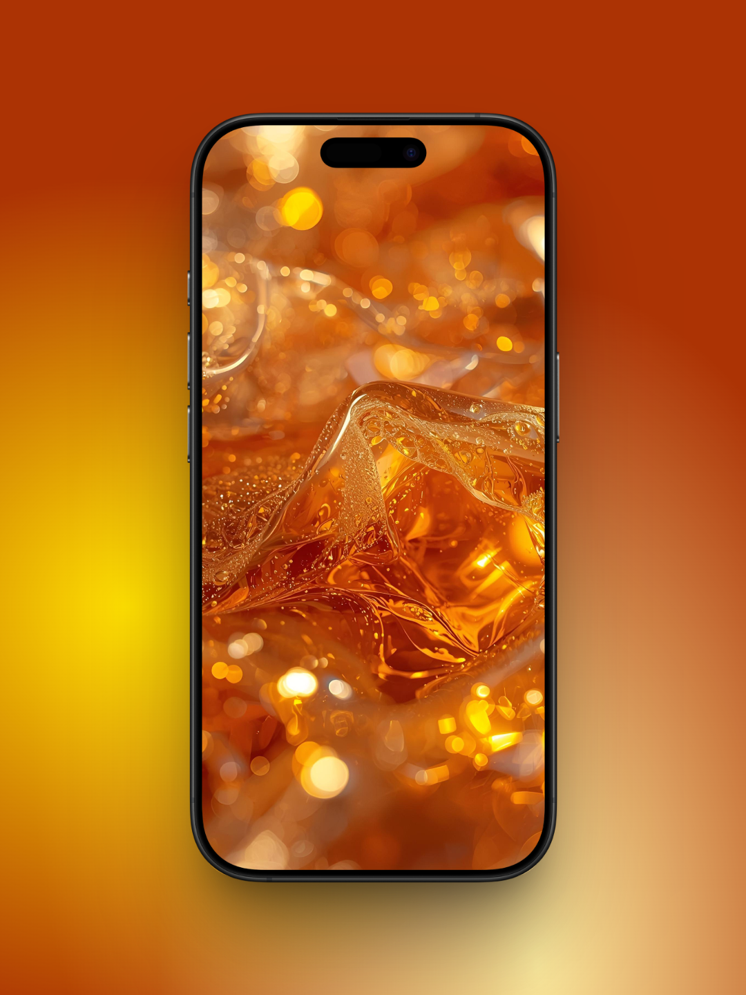Honey Wallpaper Liquid Glass
