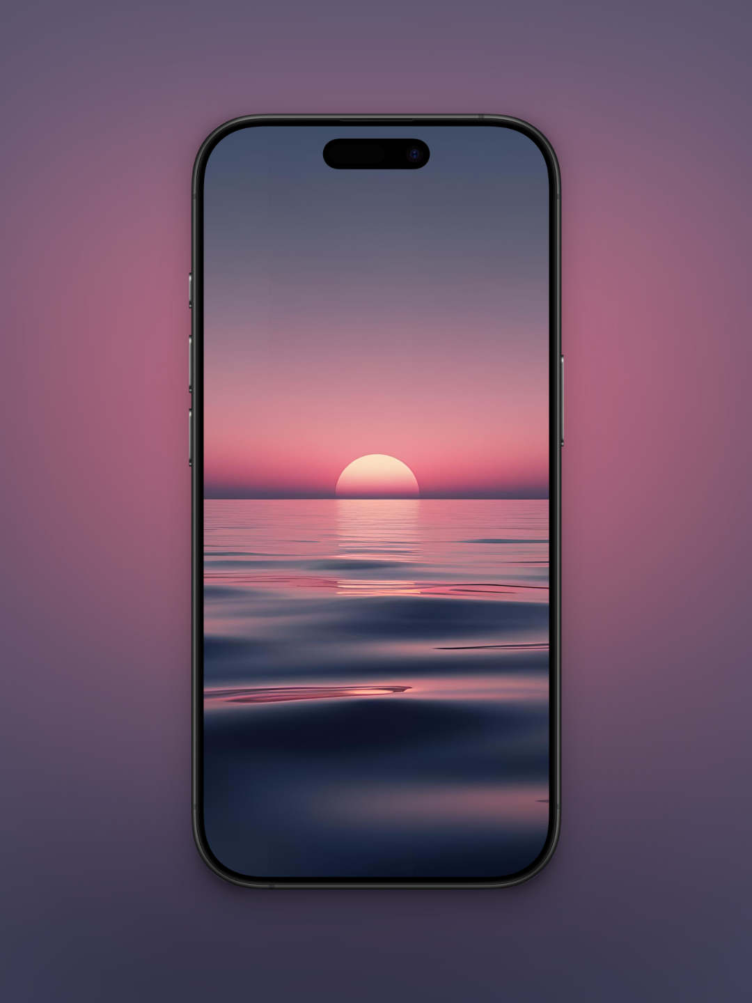 Degrado de atardecer rosa y azul marino | 10 Wallpapers Pack