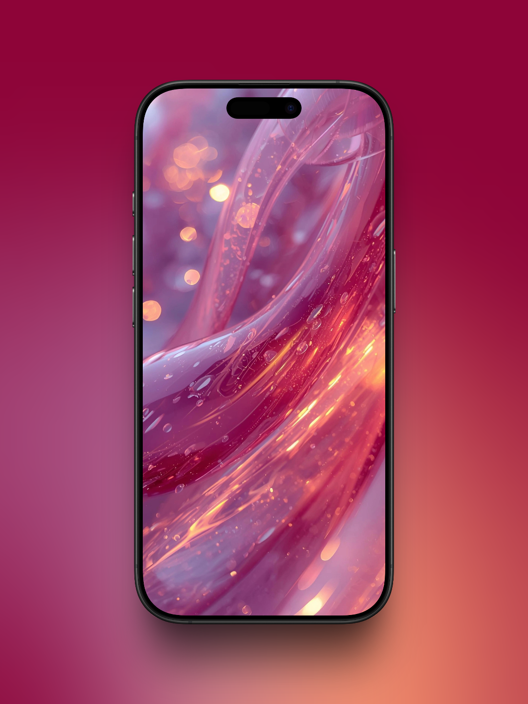 Pink Red Liquid Glass