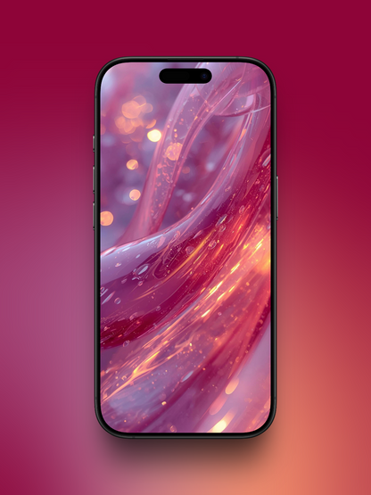 Pink Red Liquid Glass