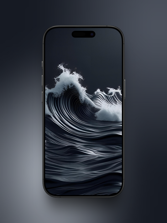 imagen mockup de olas oscuras